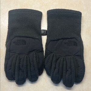 Boys The North Face Fleece Black Gloves